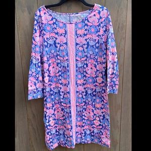 Lilly Pulitzer Marlowe Iris Blue Dress L